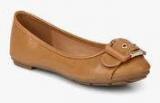 Solovoga Museebal Camel Buckled Belly Shoes women