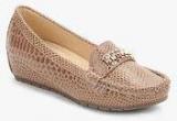 Spunk Beige Moccasins Women