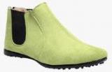 Steppings Ankle Length Green Boots women