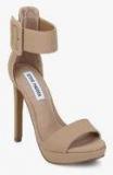 Steve Madden Beige Ankle Strap Stilettos Women