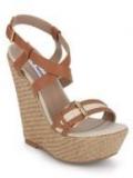 Steve Madden Caracas Beige Wedges Women