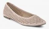 Steve Madden Kasey Beige Laser Cut Belly Shoes Women