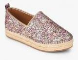 Steve Madden Peppa G Multicoloured Glitter Espadrille Lifestyle Shoes Women