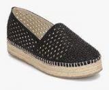 Steve Madden Prettty Black Lazer Cut Espadrille Lifestyle Shoes Women