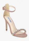 Steve Madden Solitaire Beige Ankle Strap Stilettos Women