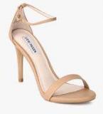 Steve Madden Stecy Beige Ankle Strap Stilettos Women