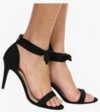 Steve Madden Veexx Black Ankle Strap Stilettos Women