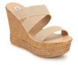 Steve Madden Yeager Beige Wedges Women