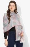 Style Quotient Pink & Blue Woven Design Stole women