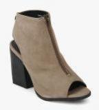 Superdry Beige Solid Peep Toes Women