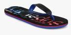 Superdry Black Printed Thong Flip Flops Men