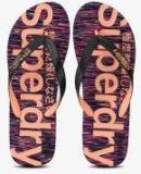 Superdry Black Printed Thong Flip Flops Women