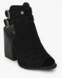 Superdry Black Solid Peep Toes Women