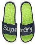 Superdry Blue Printed Sliders Men