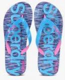 Superdry Blue Printed Thong Flip Flops Women