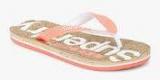 Superdry Cork Colour Pop Orange Flip Flops Women