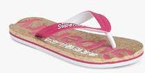 Superdry Cork Colour Pop Pink Flip Flops women