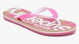 Superdry Cork Hibiscus Pink Flip Flops women