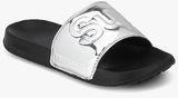 Superdry Pool Slide Silver Flip Flops women