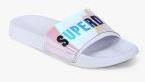 Superdry White Sliders Women