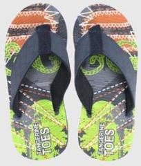 Tangerine Toes Navy Blue Flip Flops girls