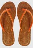 Tangerine Toes Orange Flip Flops Women