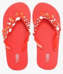 Tangerine Toes Red Flip Flops boys