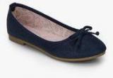 Tao Paris Zane Lazer Cut Navy Blue Belly Shoes Women