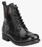 Teakwood Black Boots Men