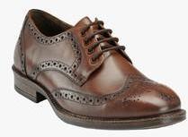 Teakwood Brown Formal Shoes boys