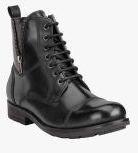 Teakwood Leathers Black Boots Men