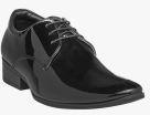 Teakwood Leathers Black Leather Derbys Formal Shoes Men