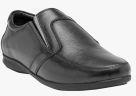 Teakwood Leathers Black Leather Formal Shoes Men