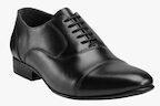 Teakwood Leathers Black Oxfords Shoes Men