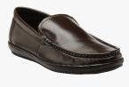 Teakwood Leathers Brown Slip On Shoes Men