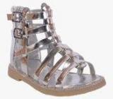 Teddy Toes Silver Sandals Girls