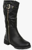 Ten Calf Length Black Boots women