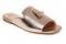 Carlton London Women Rose Gold Toned Solid Open Toe Flats