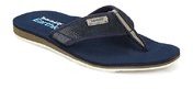 Timberland Ek Flip Flop Leather/Fabric Navy Blue Slippers Men