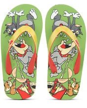 Tom & Jerry Green Flip Flops Boys