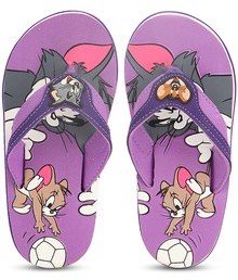 Tom & Jerry Purple Flip Flops girls