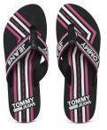 Tommy Hilfiger Black Synthetic Thong Flip Flops Women