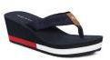 Tommy Hilfiger Blue Solid Thong Flip Flops Women