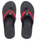 Tommy Hilfiger Navy Blue & Red Colourblocked Thong Flip Flops Men