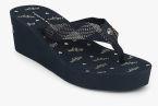 Tommy Hilfiger Navy Blue Blue Flip Flops Women