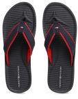 Tommy Hilfiger Navy Blue Solid Thong Flip Flops Men