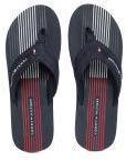 Tommy Hilfiger Navy Blue Synthetic Thong Flip Flops Men