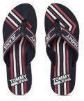 Tommy Hilfiger Navy Blue Synthetic Thong Flip Flops Women