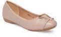 Tresmode Beige Embellished Ballerinas Women