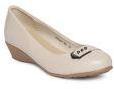 Tresmode Beige Solid Pumps Women